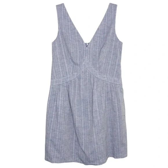 Color Block Blue Stripe Sleeveless V-Neck Mini Dress Women’s Size Small NWT - Picture 15 of 15